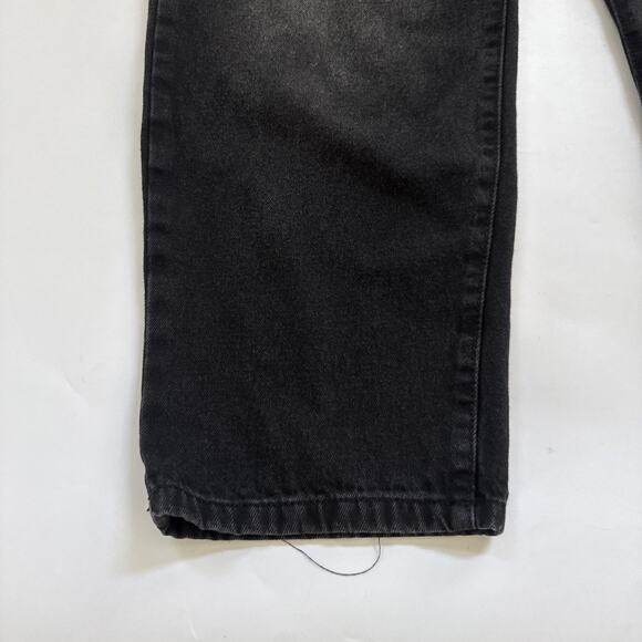 Boohoo Jeans Men’s 40x34 Black Denim Pants Distressed Skater BUTTON FLY - Picture 2 of 10